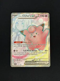 Pokemon Lillie's Clefairy ex 173/159 Sv09: Journey Together Holo - Image 1