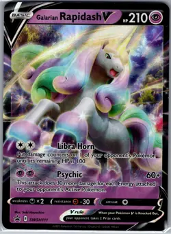 Galarian Rapidash V - SWSH111 SWSH: Sword & Shield Promo - Pokemon Card - NM - Image 1
