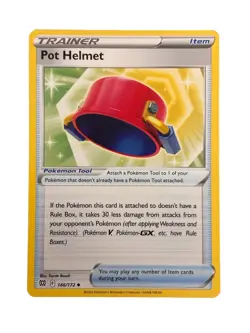 New: 2022 Pokemon TCG Pot Helmet 146 Swsh09: Brilliant Stars Regular Uncommon - Image 1