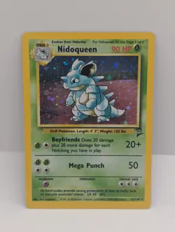 Nidoqueen and Nidoking Holos (2) - English Pokemon Base Set 2 - LP/NM see pics! - Image 2