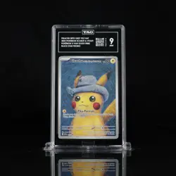 Tag 9 Pikachu 2023 Pokemon Grey Felt Hat Van Gogh x Collection - Image 1