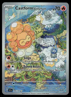 Castform Sunny Form 195/191 - Pokemon Surging Sparks - Illustration Rare (NM) - Image 1