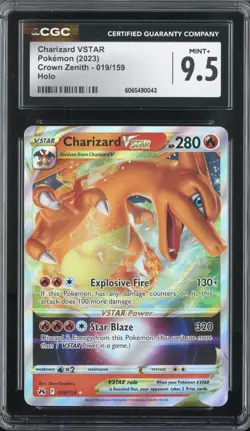 CHARIZARD VSTAR 019/159 POKEMON CROWN ZENITH HOLO CGC 9.5 MINT+ - Image 1