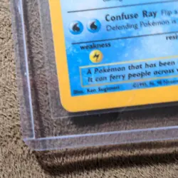 Pokemon TCG Lapras Fossil Holo Rare 10/62 80 HP English Wizards 1999 Basic - Image 4