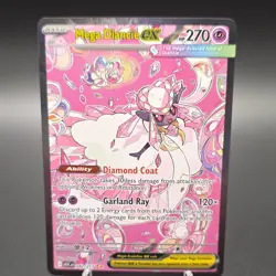 Pokemon Mega Diancie EX 282/217 ASC Regular Psychic 270 HP 120× Attack - Image 1