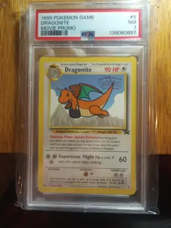 Pokemon Dragonite 05/53 Wotc Promo Regular English Movie Promo PSA 7 1999 - Image 1