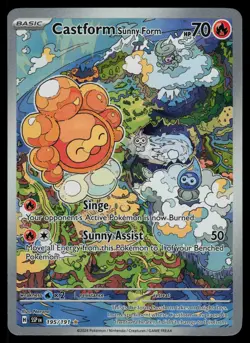 Castform Sunny Form 195/191 - Pokemon Surging Sparks - Illustration Rare (NM) - Image 1
