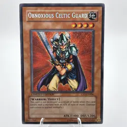Yugioh! LP Obnoxious Celtic Guard - CT1-EN006 - Secret Rare - Limited Edition - Image 1