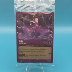 Disney Lorcana Elsa The Fifth Spirit 6/P3 Glitter Foil Sealed Promo Card - Image 1