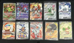 Pokemon TCG Lot 10 EX Full Art Cards from Random Sets All Cards Shown M/NM - Image 1