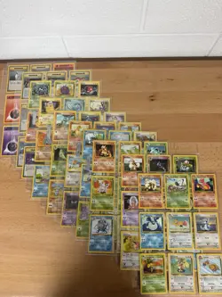 NM (Unlimited) COMPLETE Pokemon BASE Set 2 89-Card UNCOMMON/COMMON Non-Holo 130 - Image 1