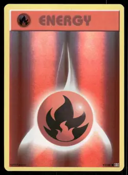 Pokemon Cards Fire Energy 92/108 Reverse Holo Evolutions Common NM - Image 1