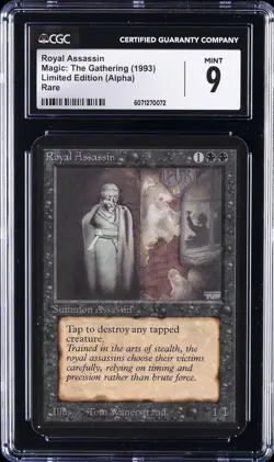 1993 MAGIC: THE GATHERING LTD ED (ALPHA) - RARE ROYAL ASSASSIN CGC 9 - Image 1