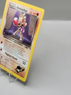 Pokemon Gym Heroes Rocket's Hitmonchan Holo Rare W/Swirl 🌀🌀17/132 LP - Image 2