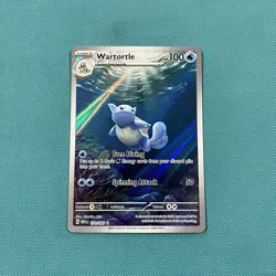 Pokemon Wartortle 171/165 Sv: Scarlet & Violet 151 IR Illustration Rare - Image 1
