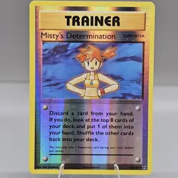 Misty's Determination 80/108 Reverse Holo Pokemon 2016 XY Evolutions - MP - Image 1