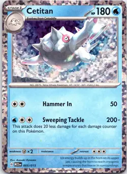 POKEMON TCG CETITAN 005/015 M23 EN HOLO PROMO MCDONALD'S COLLECTION 2023 ENGLISH - Image 1