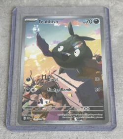 Pokemon Trubbish 140/086 IR Holo NM SV Set White Flare 2025 - Image 1
