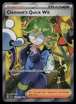 Clemont's Quick Wit 229/191 - Pokemon Surging Sparks - Ultra Rare (NM) - Image 1