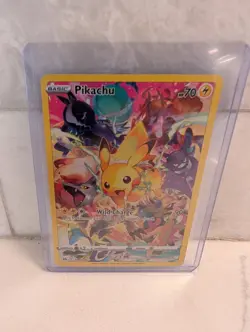 Pokemon Pikachu Secret Rare Crown Zenith Holo 160/159 70HP Wild Charge 2023 - Image 1