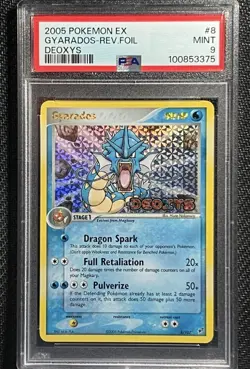 Gyarados Reverse Holo Pokemon Ex Deoxys 2005 #8 PSA 9 Mint Stamped Low Pop - Image 1