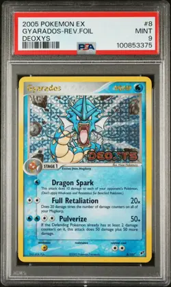 Gyarados Reverse Holo Pokemon Ex Deoxys 2005 #8 PSA 9 Mint Stamped Low Pop - Image 3