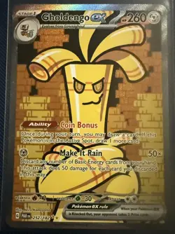 Pokemon Gholdengo EX 252/182 NM | Sv04: Paradox Rift Special Illustration Rare - Image 1