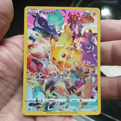 Pikachu Secret 160/159 Crown Zenith Holo Rare Mint Pokemon Full Art Illustration - Image 3
