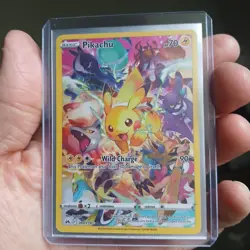 Pikachu Secret 160/159 Crown Zenith Holo Rare Mint Pokemon Full Art Illustration - Image 4