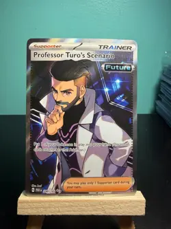 Pokemon Professor Turo's Scenario Ultra Rare Holo SV04 Paradox Rift 240/182 - Image 1