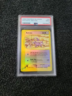 Pokemon Skyridge Set Reverse Holo Rattata eReader 90/144 - PSA 9! PK633 - Image 1