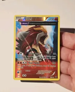 Pokemon Entei 15/98 XY Ancient Origins Holo Rare MP - Image 3