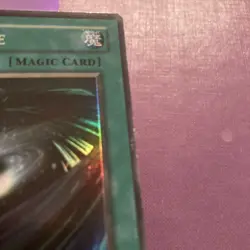 YUGIOH Super Rare Dark Hole LOB-E041 1st Edition LP Excellent - Image 2