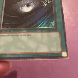 YUGIOH Super Rare Dark Hole LOB-E041 1st Edition LP Excellent - Image 4