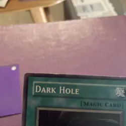 YUGIOH Super Rare Dark Hole LOB-E041 1st Edition LP Excellent - Image 5
