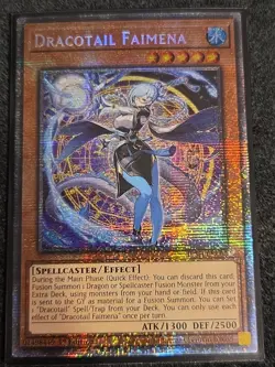 Dracotail Faimena - JUSH-EN002 - (Starlight Rare) - 1st Ed - NM - Yu-Gi-Oh! - Image 1