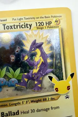 Pokemon TCG Light Toxtricity Holo Black Star Promo Card #SWSH137 2021 - Image 2