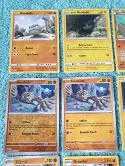 GEODUDE & GRAVELER BUNDLE OF POKEMON CARDS - Image 2