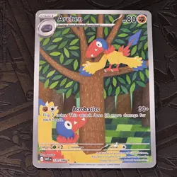 ✨ Archen 131/086 Illustration Rare White Flare Pokemon Poke Full Art TCG Card - Image 1