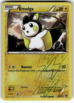 Emolga 49/99 Next Destinies LP Pokemon Card TCG - Image 1