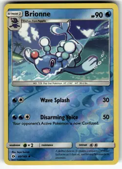 Brionne 40/149 SM Base Set LP Pokemon Card TCG - Image 1