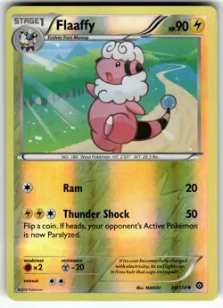 Flaaffy 39/114 XY - Steam Siege LP Pokemon Card TCG - Image 1