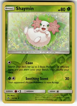 Shaymin (15) 15/156 SM - Ultra Prism LP Pokemon Card TCG - Image 1