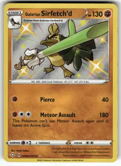 Galarian Sirfetch'd SV064/SV122 Shining Fates: Shiny Vault NM Pokemon Card TCG - Image 1