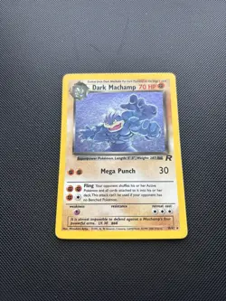 Pokemon Card Team Rocket Set Holo Dark Machamp 10/82 WOTC - Image 3