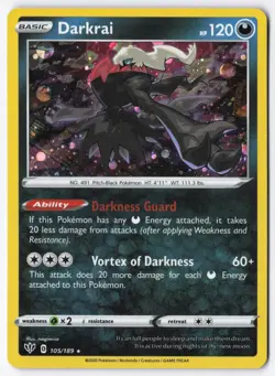 Darkrai - (Cosmos Holo) Holo Promo Miscellaneous Cards & Products 105/189 NM - Image 1