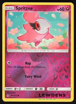 Spritzee - 141/214 - Reverse Holo Common - Unbroken Bonds - Pokemon Card - Image 1