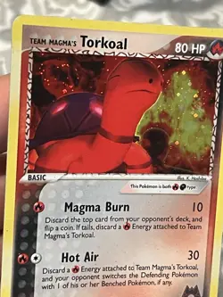 Team Magma's Torkoal - 12/95 - Pokemon Ex Team Magma vs. Aqua Holo Card (LP) - Image 3