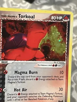 Team Magma's Torkoal - 12/95 - Pokemon Ex Team Magma vs. Aqua Holo Card (LP) - Image 4