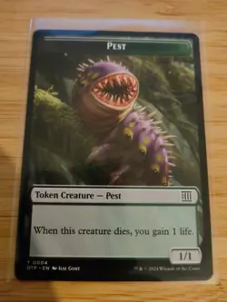 MTG Pest 0004 Token Card Outlaws of Thunder Junction NM/M - Image 1